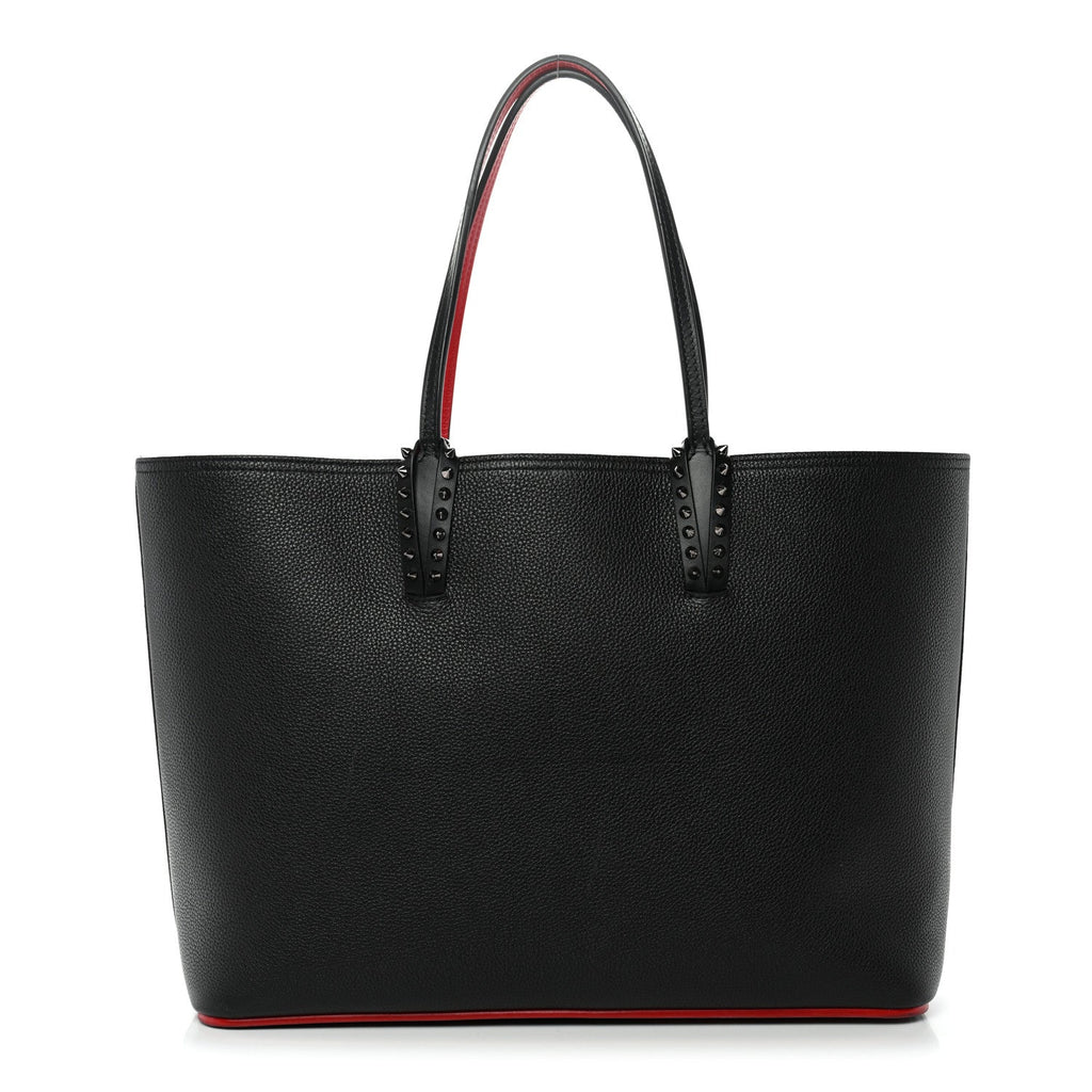 Calfskin Spikes East West Cabata Tote Black
