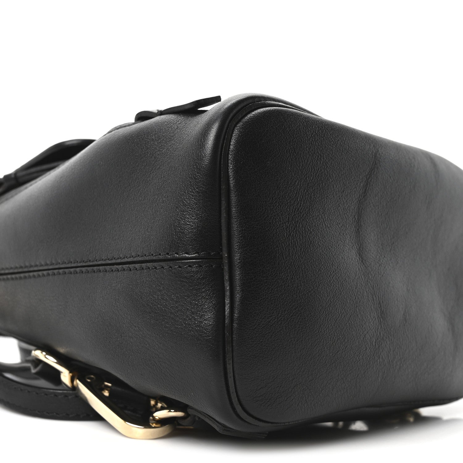 Suede Calfskin Mini Faye Backpack Black