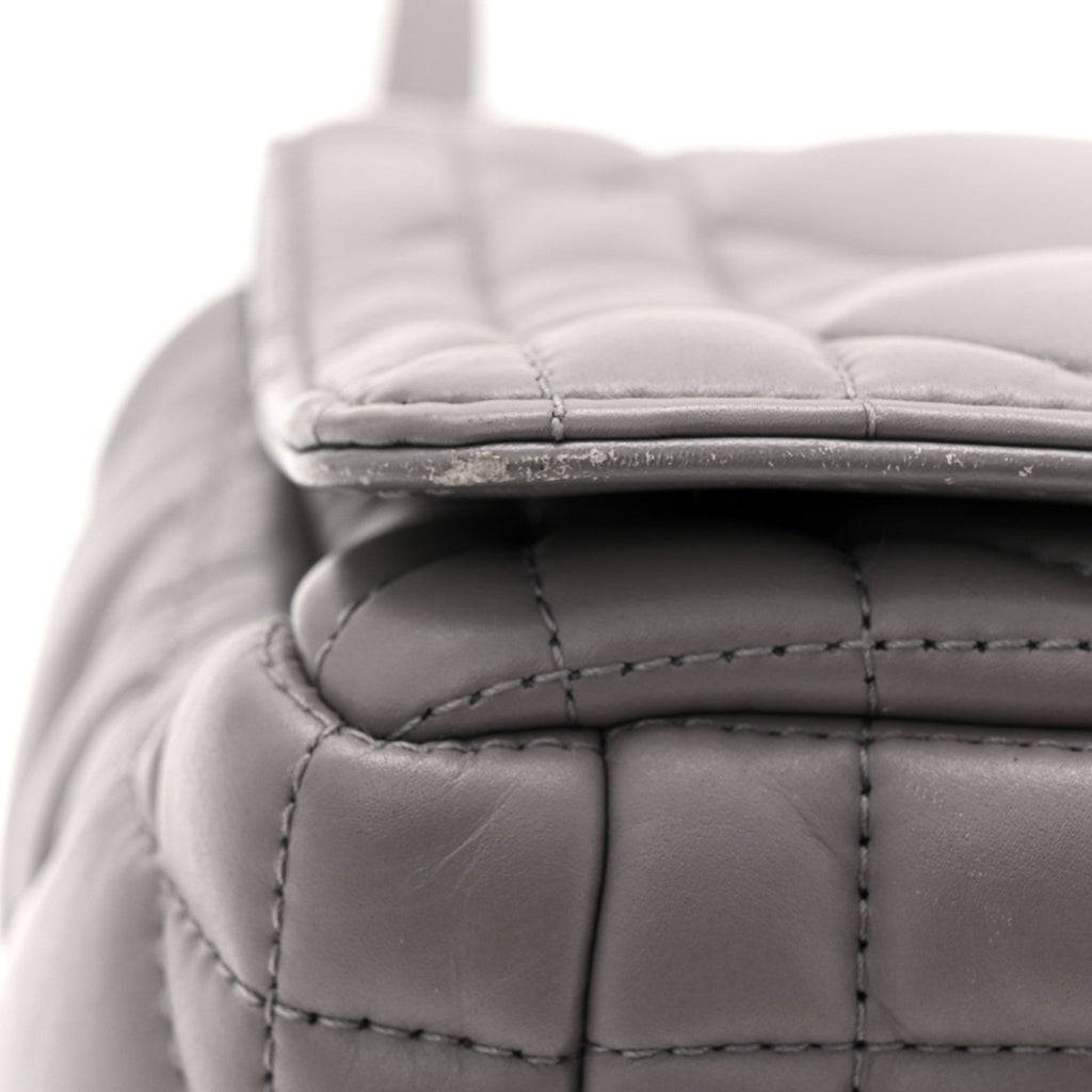 Calfskin Macrocannage Medium Caro Bag Iron Grey