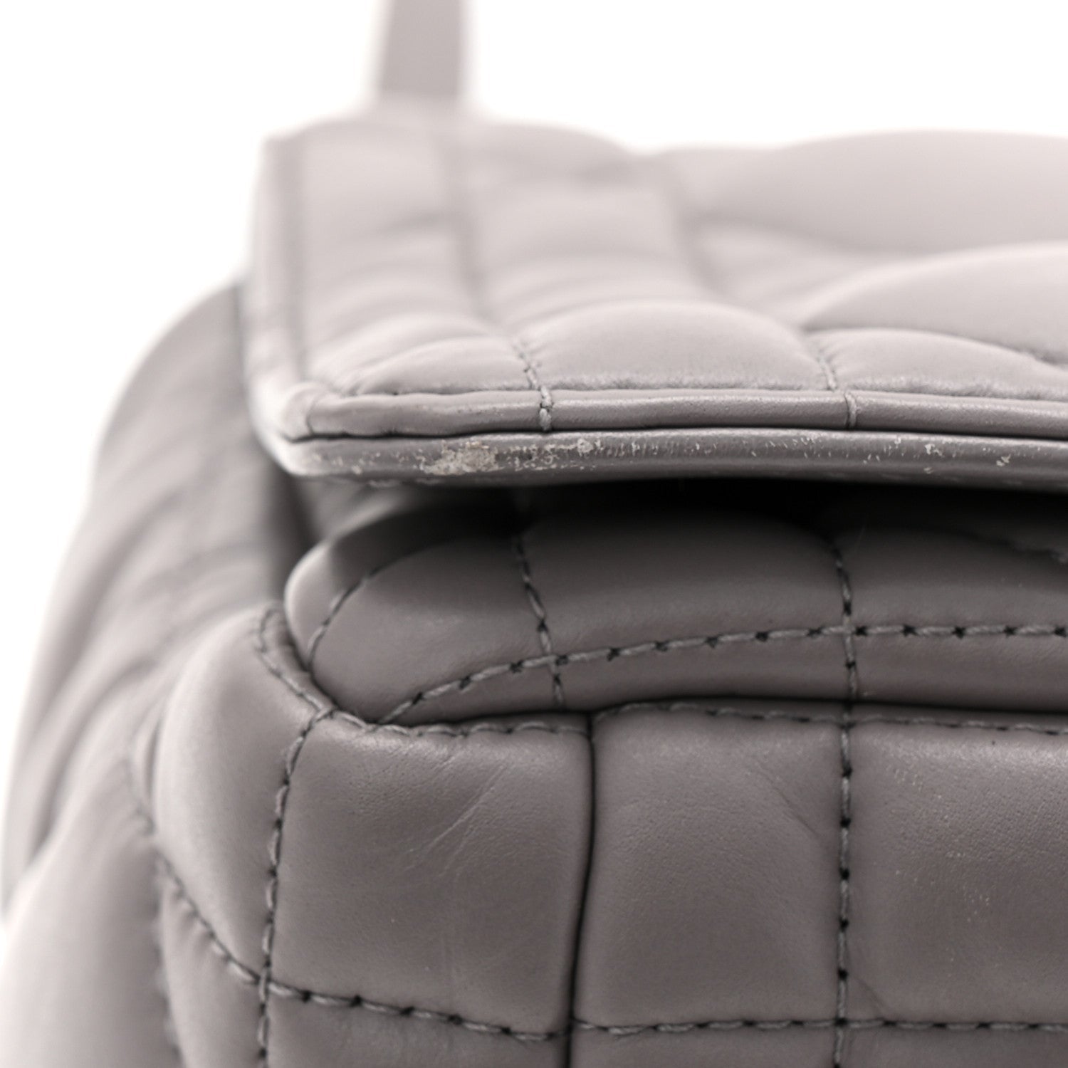 Calfskin Macrocannage Medium Caro Bag Iron Grey