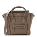 Drummed Calfskin Nano Luggage Souris