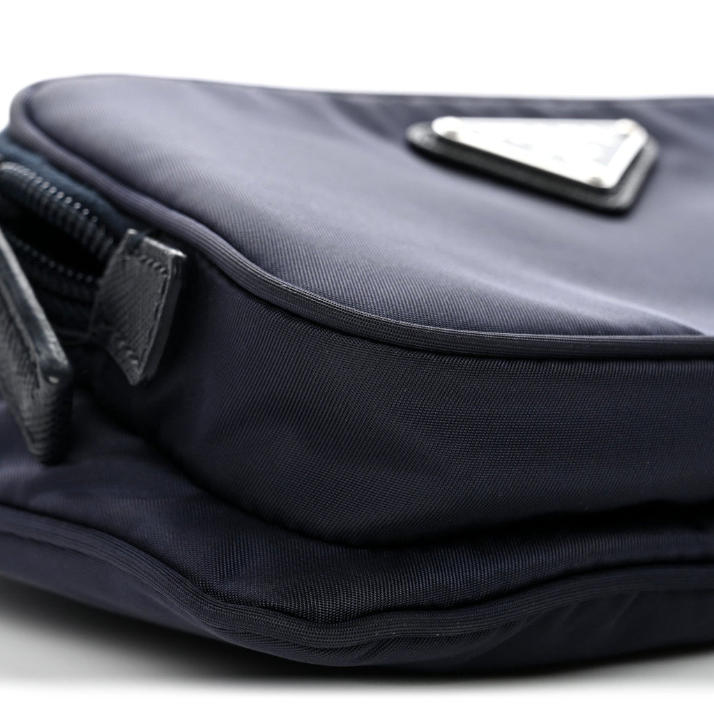 Re-Nylon Saffiano Belt Bag Navy