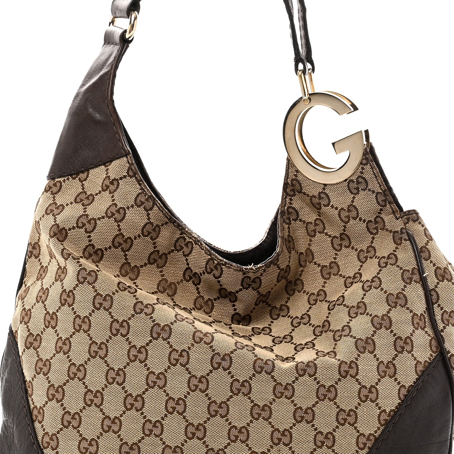 Monogram Medium Charlotte Hobo Brown