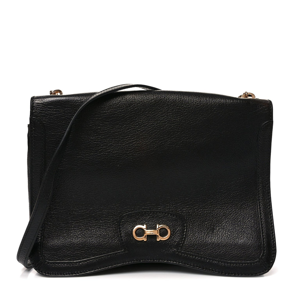 Buffalo Gancini Shoulder Bag Black