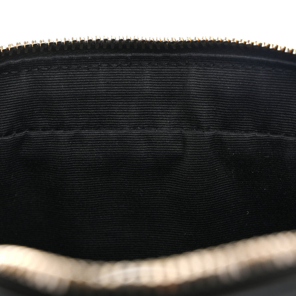 Calfskin Matelasse Monogram Lou Camera Bag Black