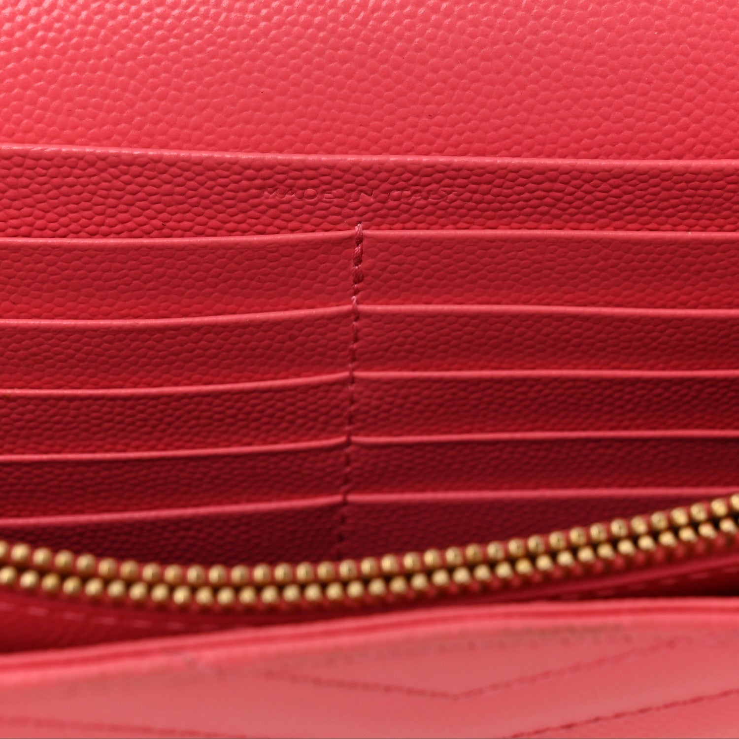 Grain De Poudre Matelasse Chevron Monogram Chain Wallet Rose Clair