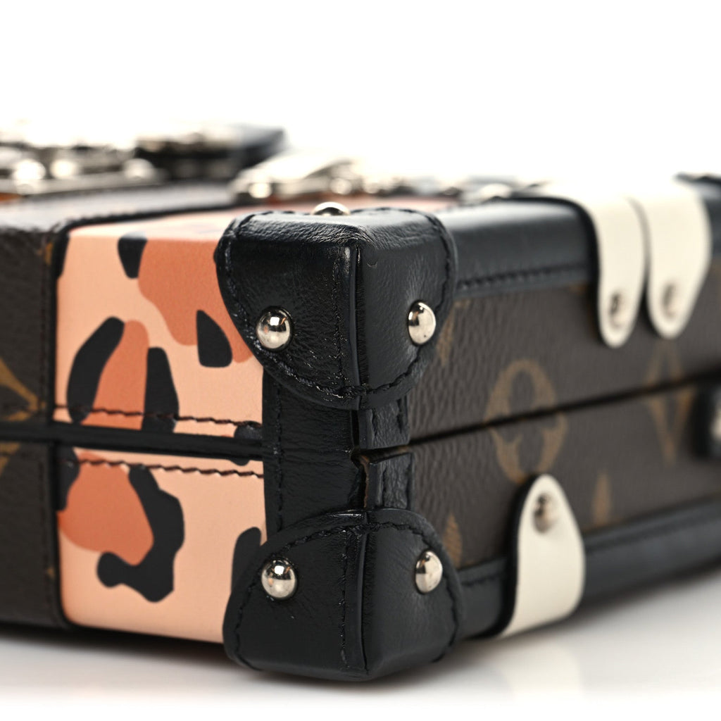 Monogram Leopard Corduroy Petite Malle
