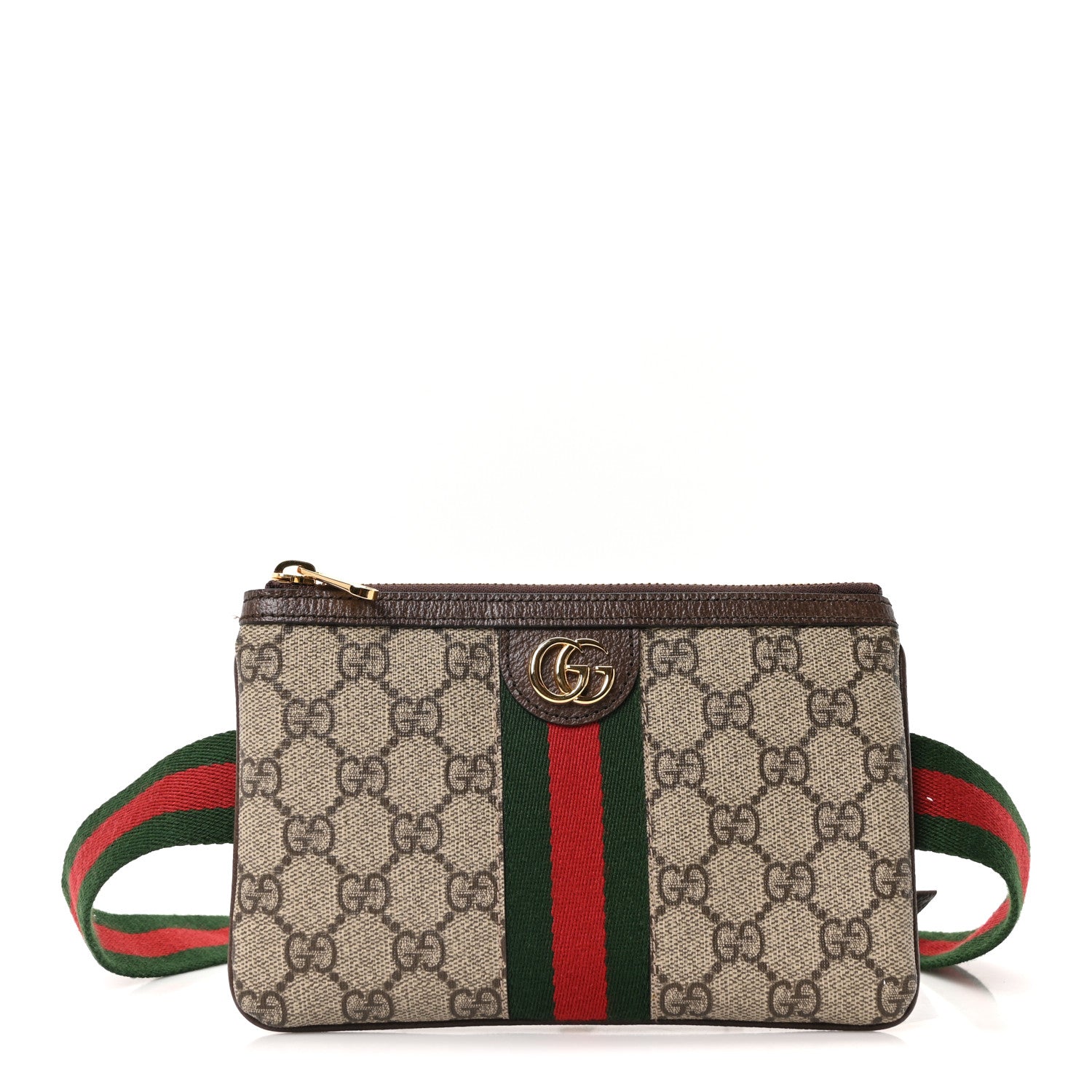 GG Supreme Monogram Web Ophidia Utility Belt Bag 85 34 Beige Ebony New Acero