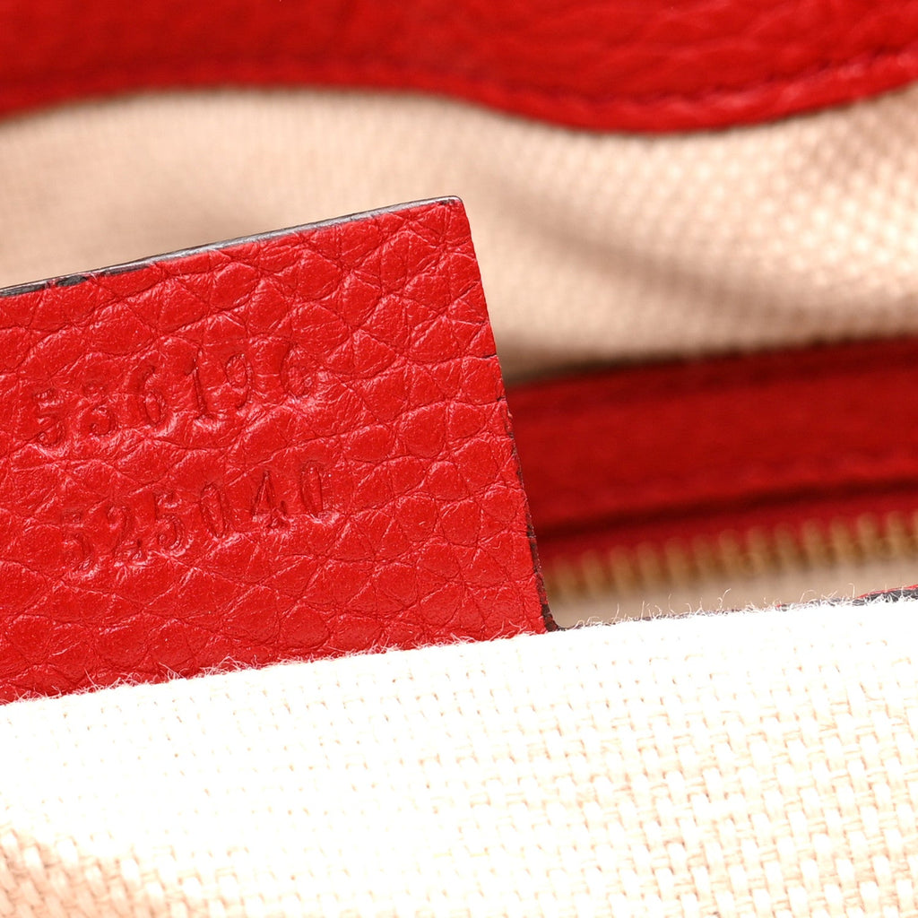 Cellarius Calfskin Medium Soho Chain Shoulder Bag Vibrant Red