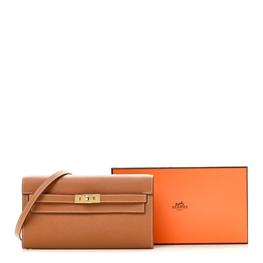 Epsom Kelly Wallet To Go Gold