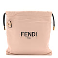 Soft Nappa Logo Small Drawstring Pouch Bag Rosa Quarzo Black