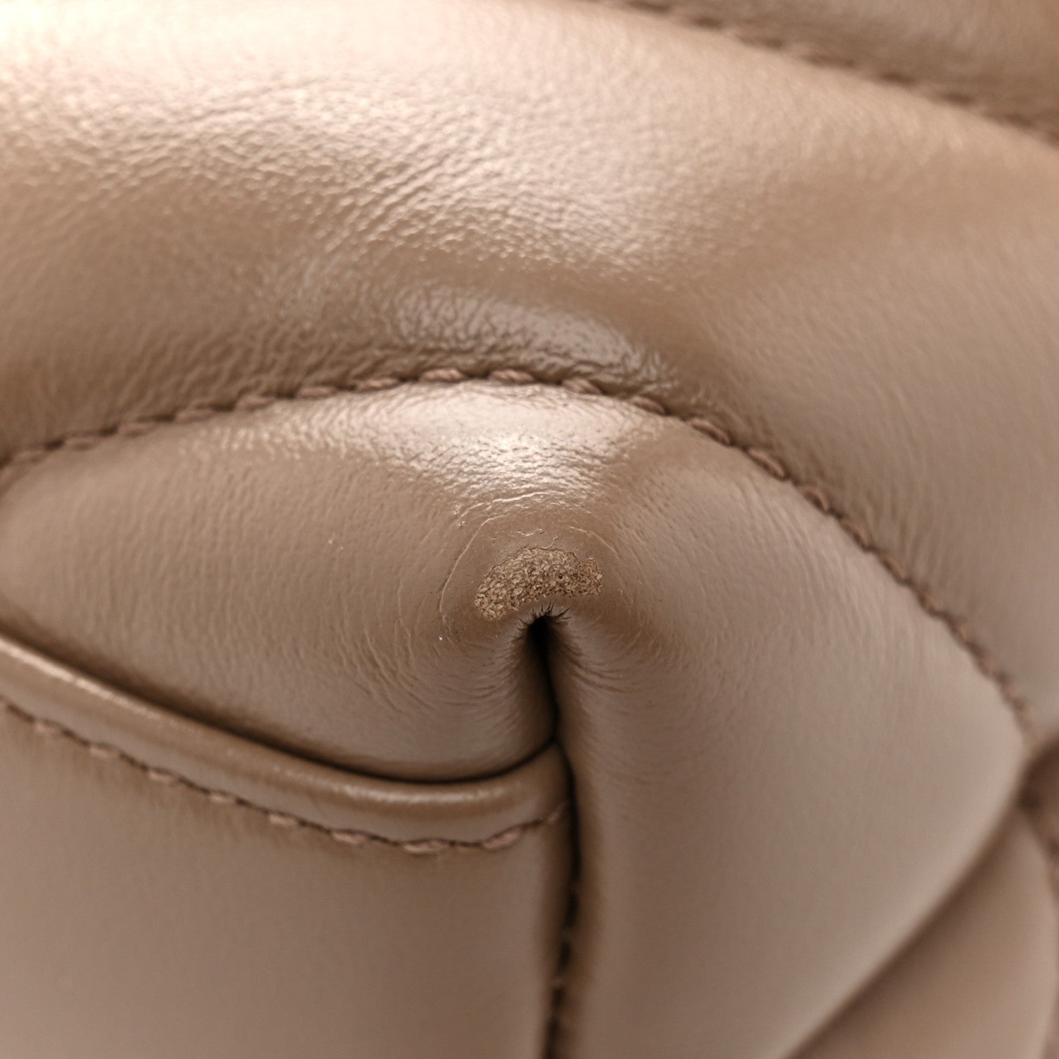 Calfskin Y Quilted Monogram Toy Loulou Crossbody Bag Taupe