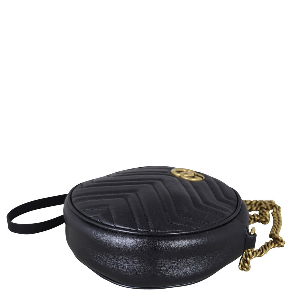Gucci GG Marmont Round Chain Shoulder Bag