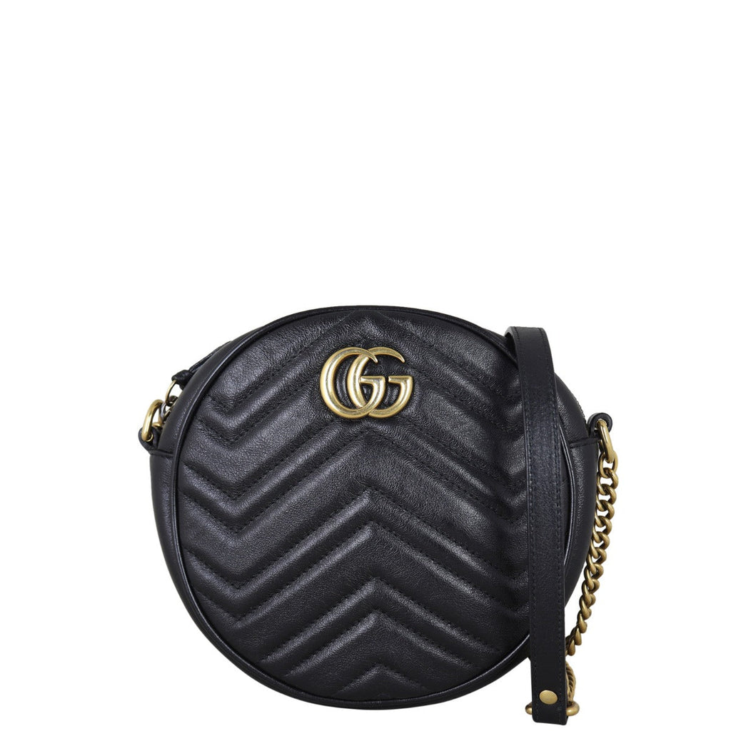 Gucci GG Marmont Round Chain Shoulder Bag