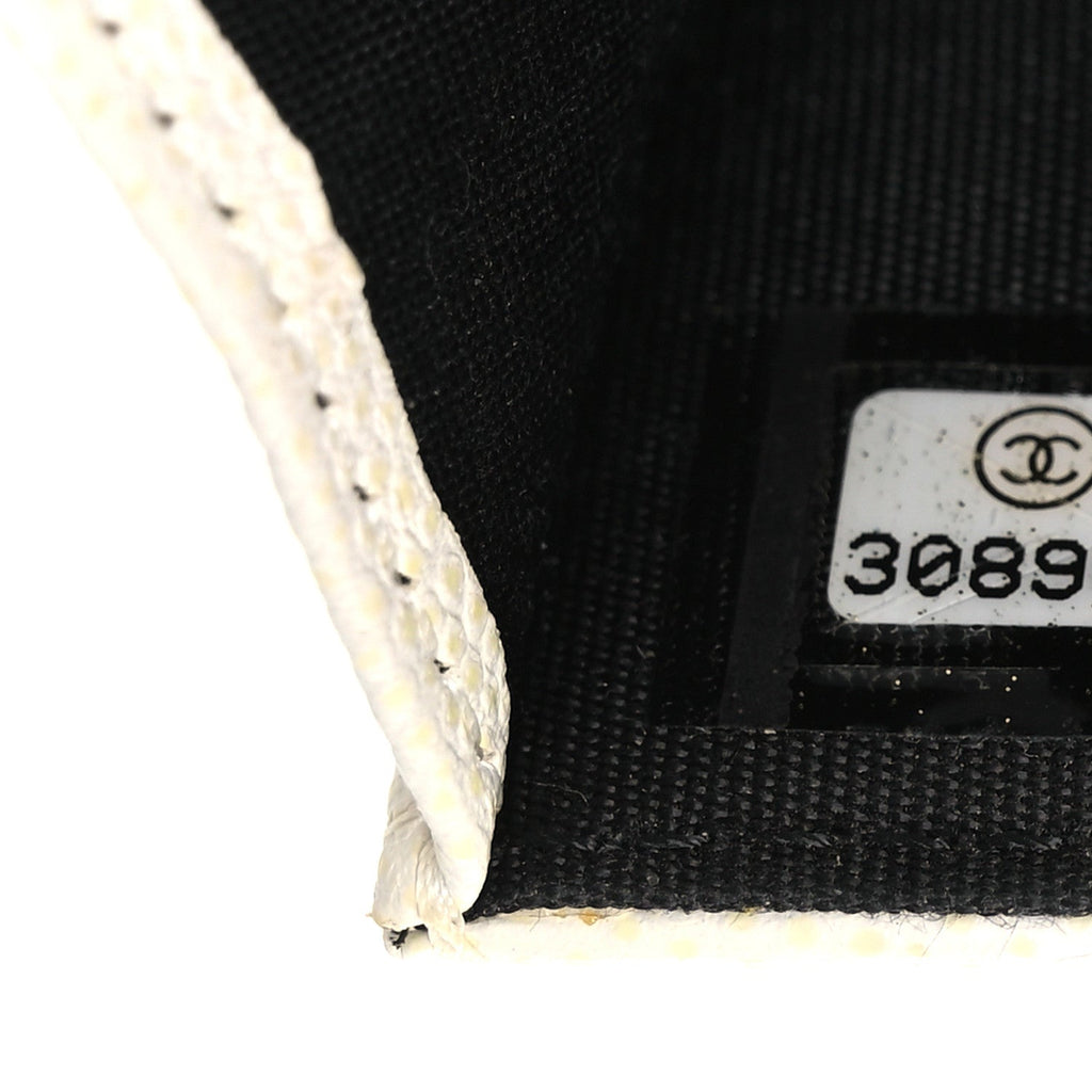Caviar Quilted My Everything Belt Flap  Holder White