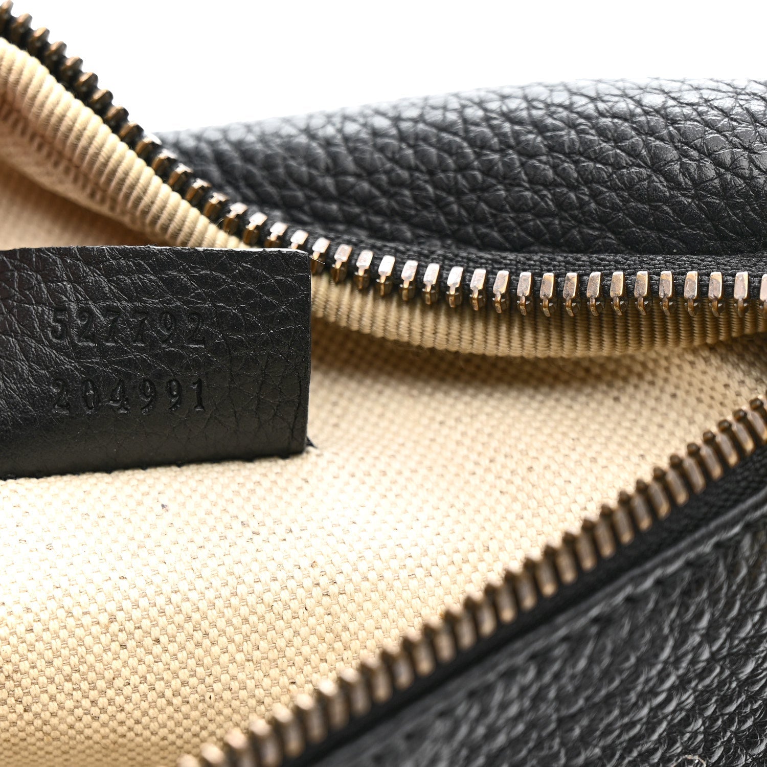 Grained Calfskin Small Logo Belt Bag Black