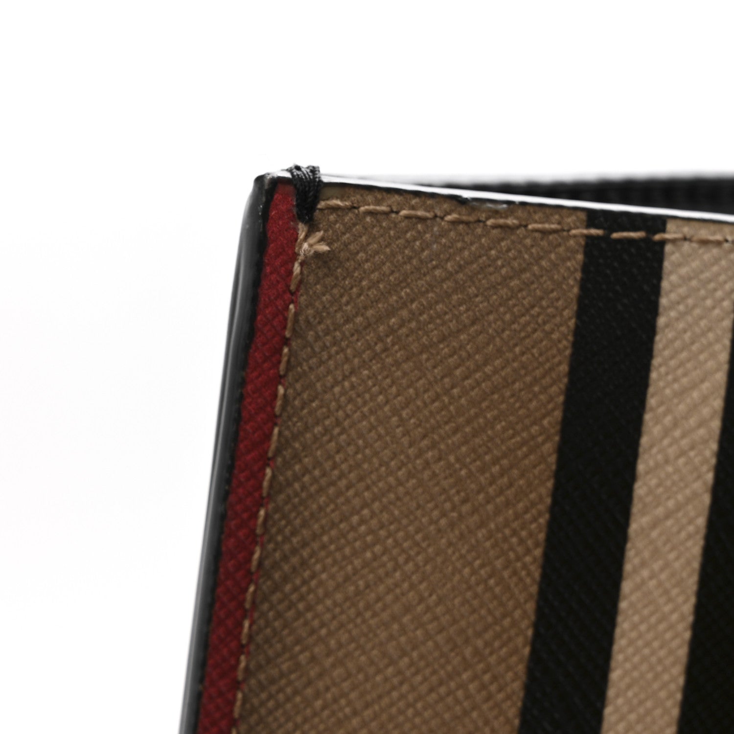 E-Canvas Stripe Book Tote Tan Archive Beige