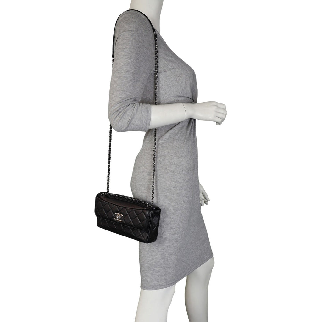 Chanel CC Single Flap Bag | Silver Hardware