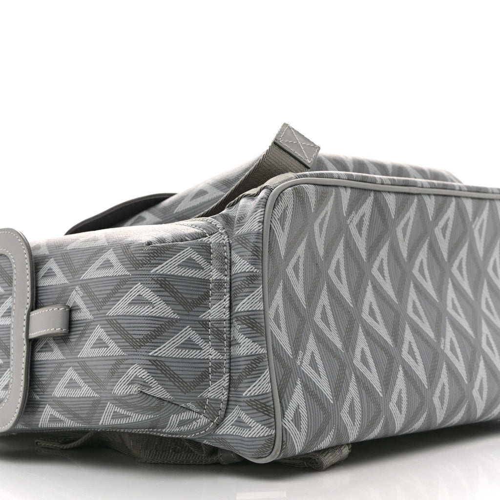 Coated Canvas CD Diamond Large Hit The Road Backpack Gray