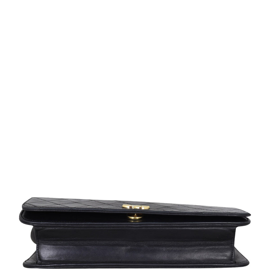 Chanel CC Full Flap Bag Small | Black Lambskin