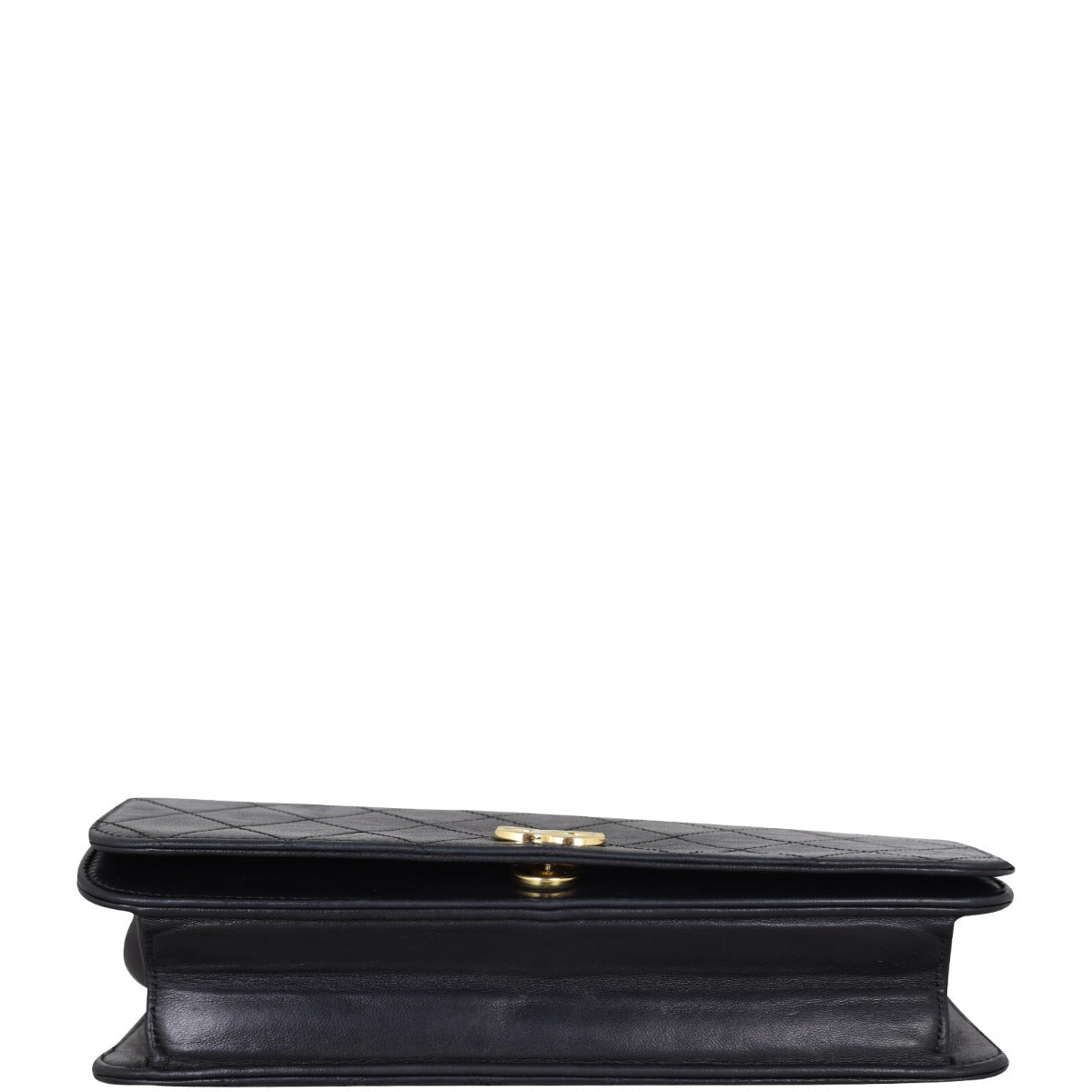Chanel CC Full Flap Bag Small | Black Lambskin
