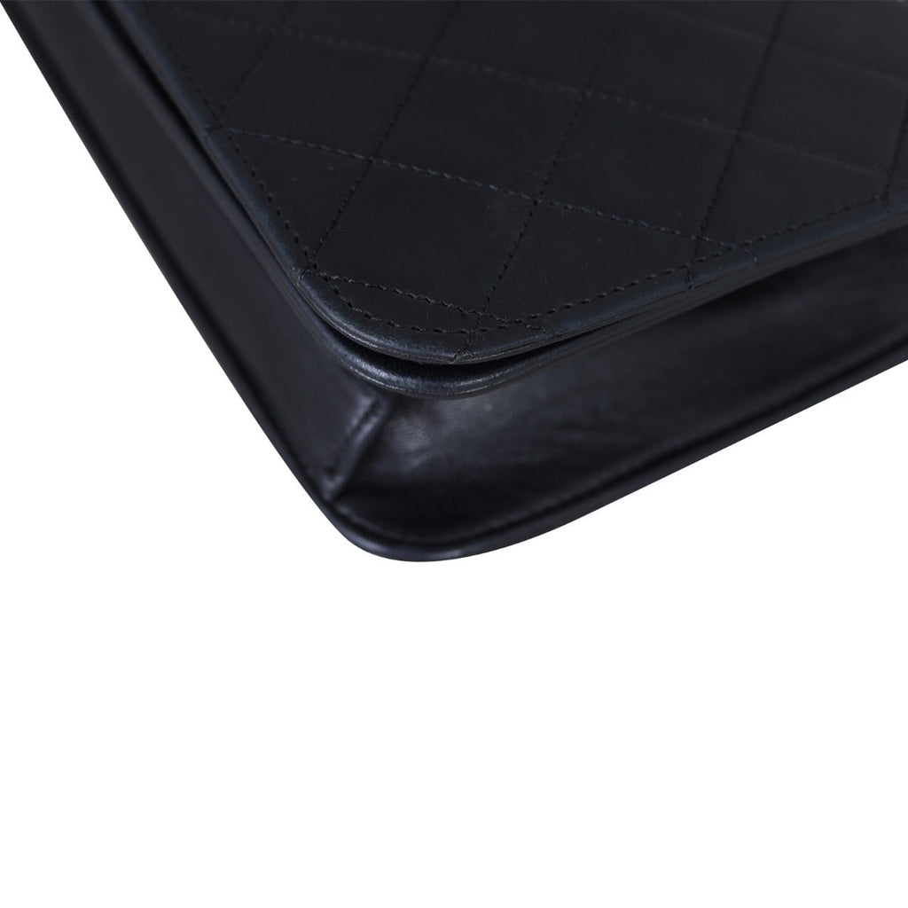 Chanel CC Full Flap Bag Small | Black Lambskin