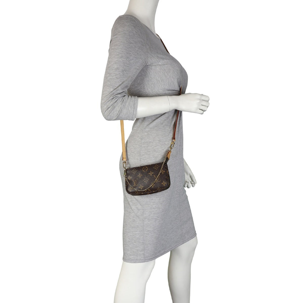 Louis Vuitton Mini Pochette Accessoires Monogram with Strap
