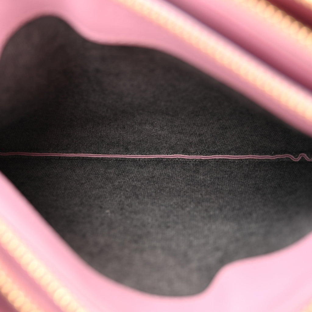 Lambskin Small Trio Crossbody Bag Pink