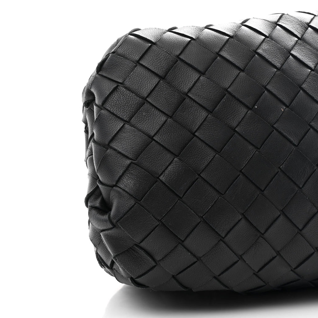 Nappa Maxi Intrecciato The Pouch Oversized Clutch Black