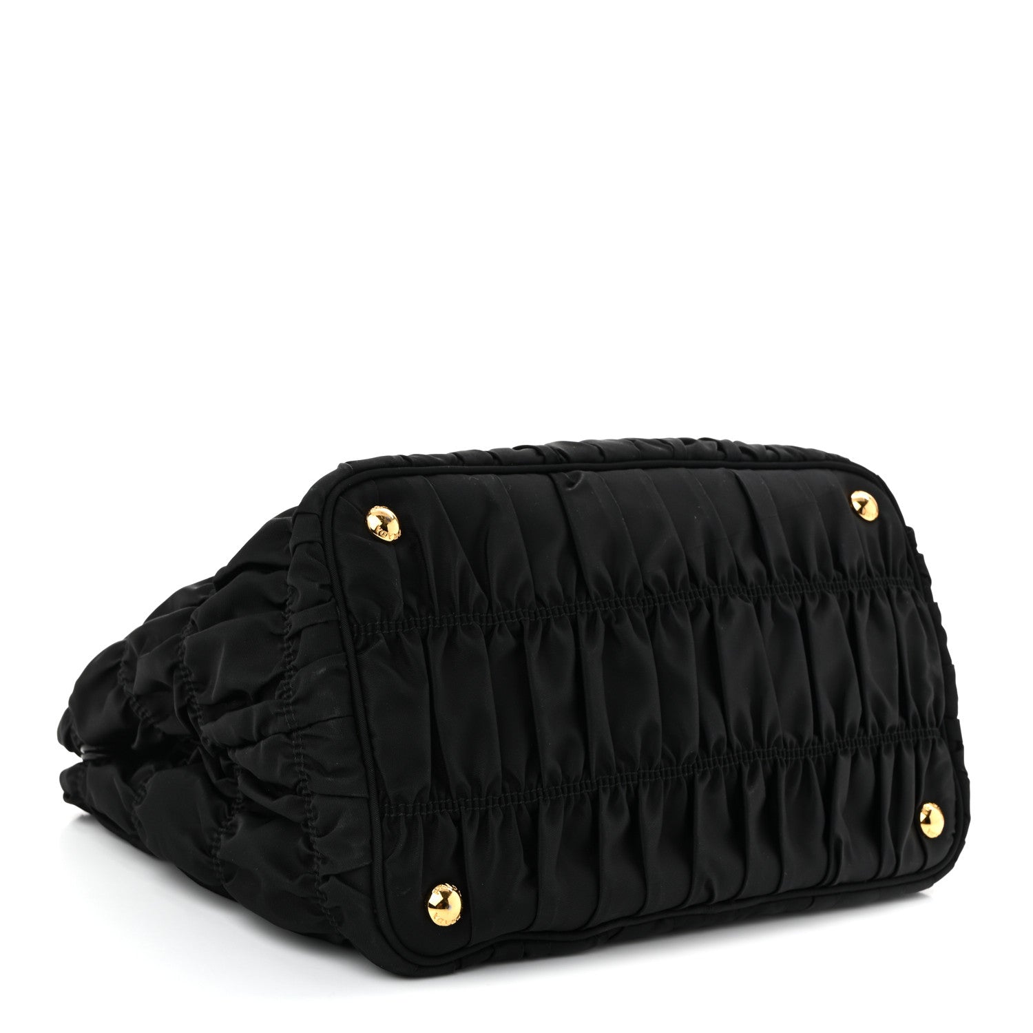 Tessuto Nylon Gaufre Tote Black