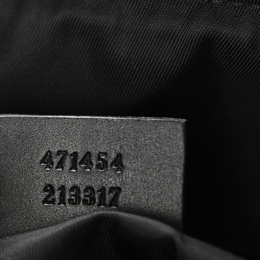 GG Supreme Monogram Web Messenger Bag Black