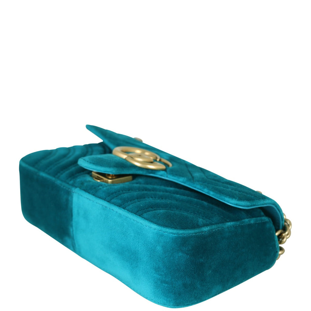 Gucci GG Marmont Mini Velvet Shoulder Bag