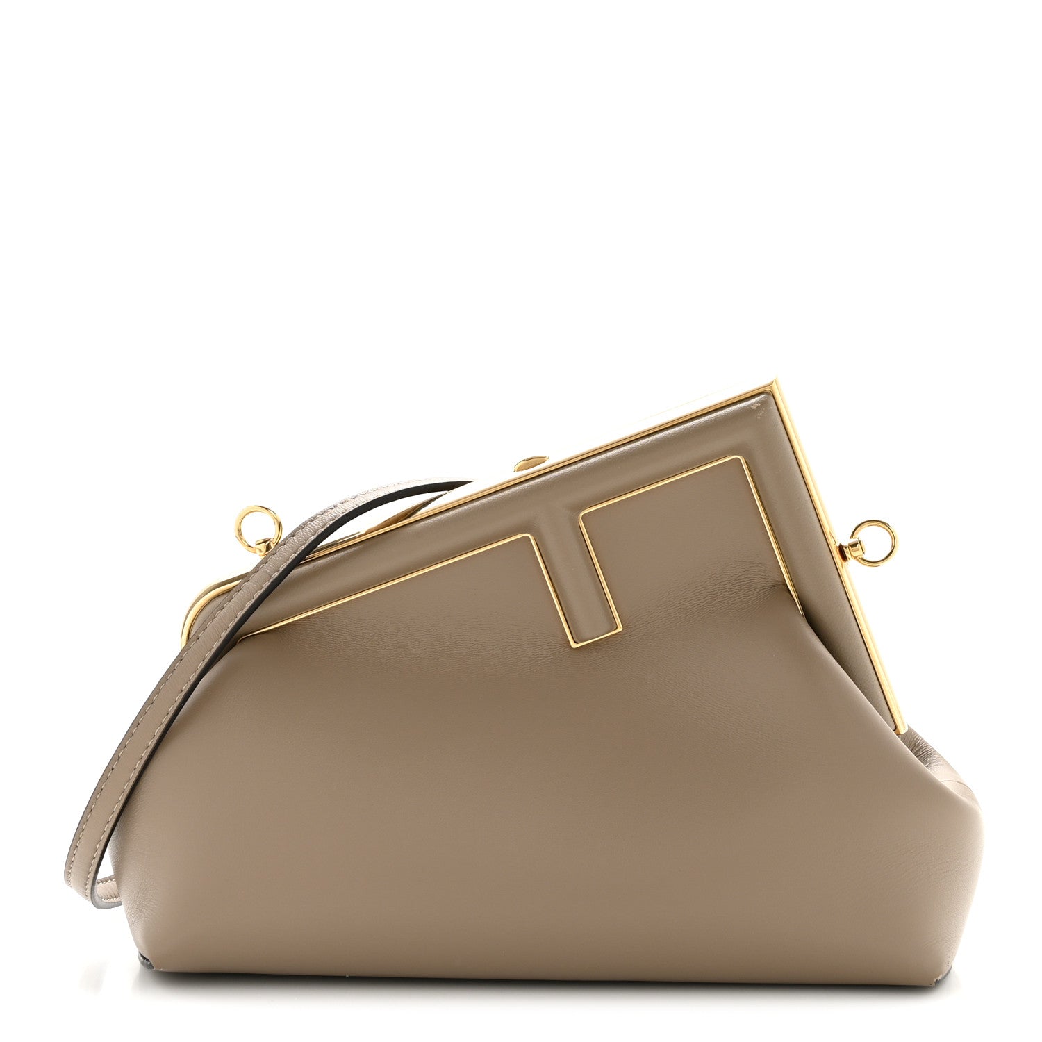 Shiny Nappa Small Fendi First Dove Gray