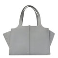 Smooth Calfskin Medium Tri-Fold Bag Pearl Grey