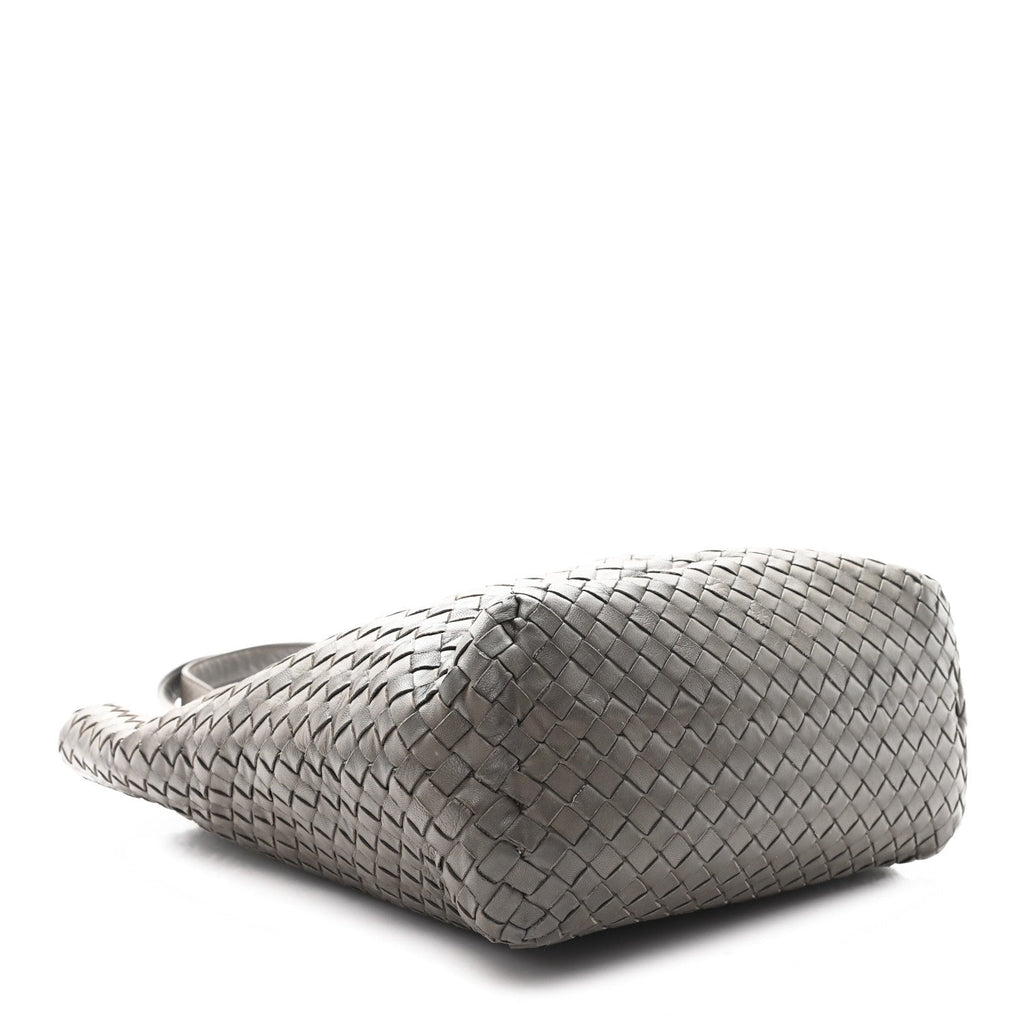 Nappa Intrecciato Small Seamless Tote  Grey