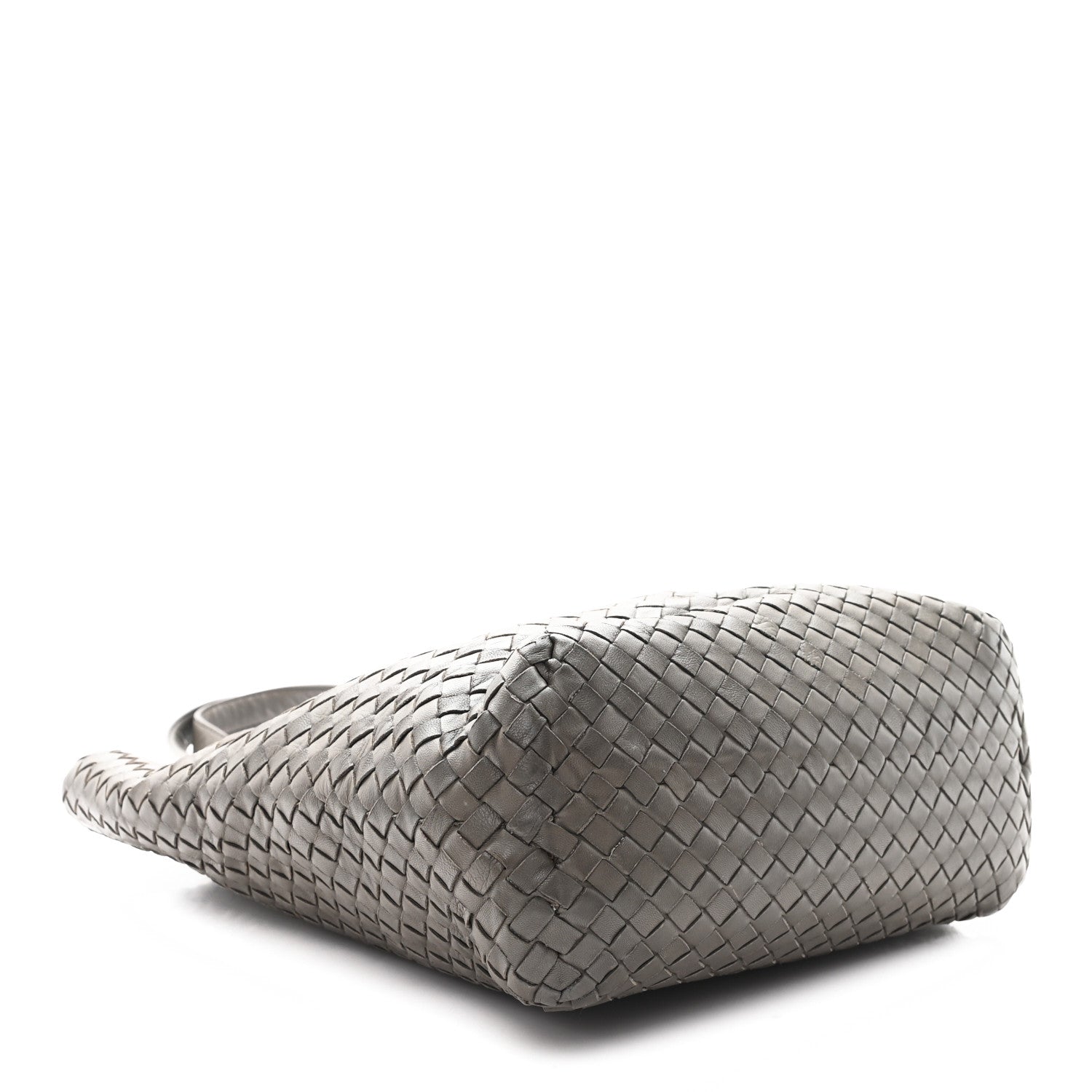 Nappa Intrecciato Small Seamless Tote  Grey