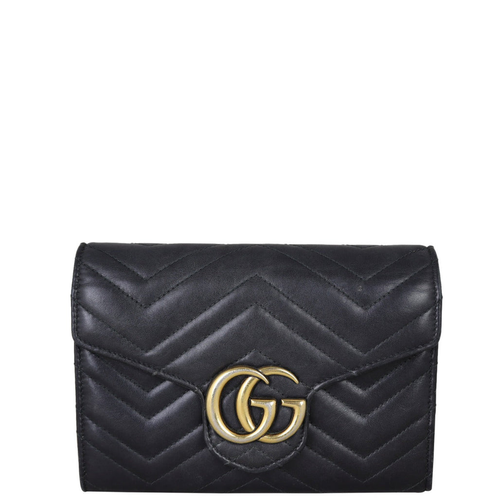 Gucci GG Marmont Matelasse Chain Wallet