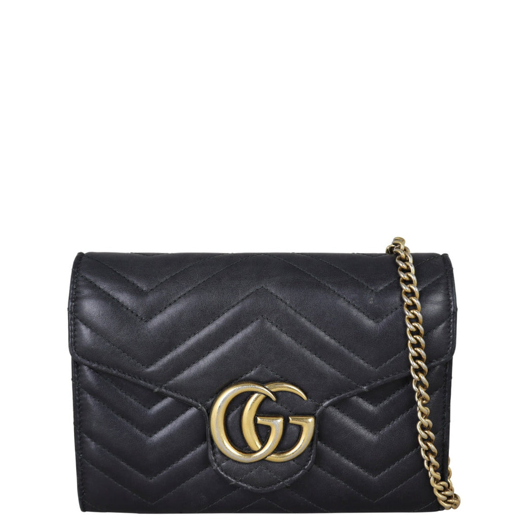 Gucci GG Marmont Matelasse Chain Wallet