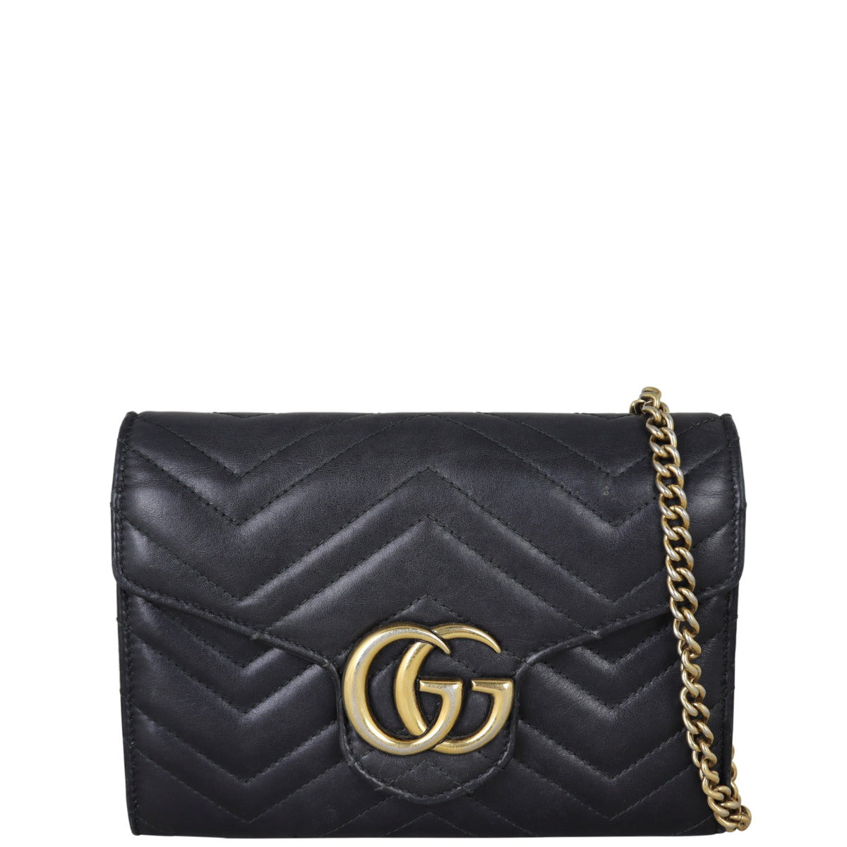 Gucci GG Marmont Matelasse Chain Wallet