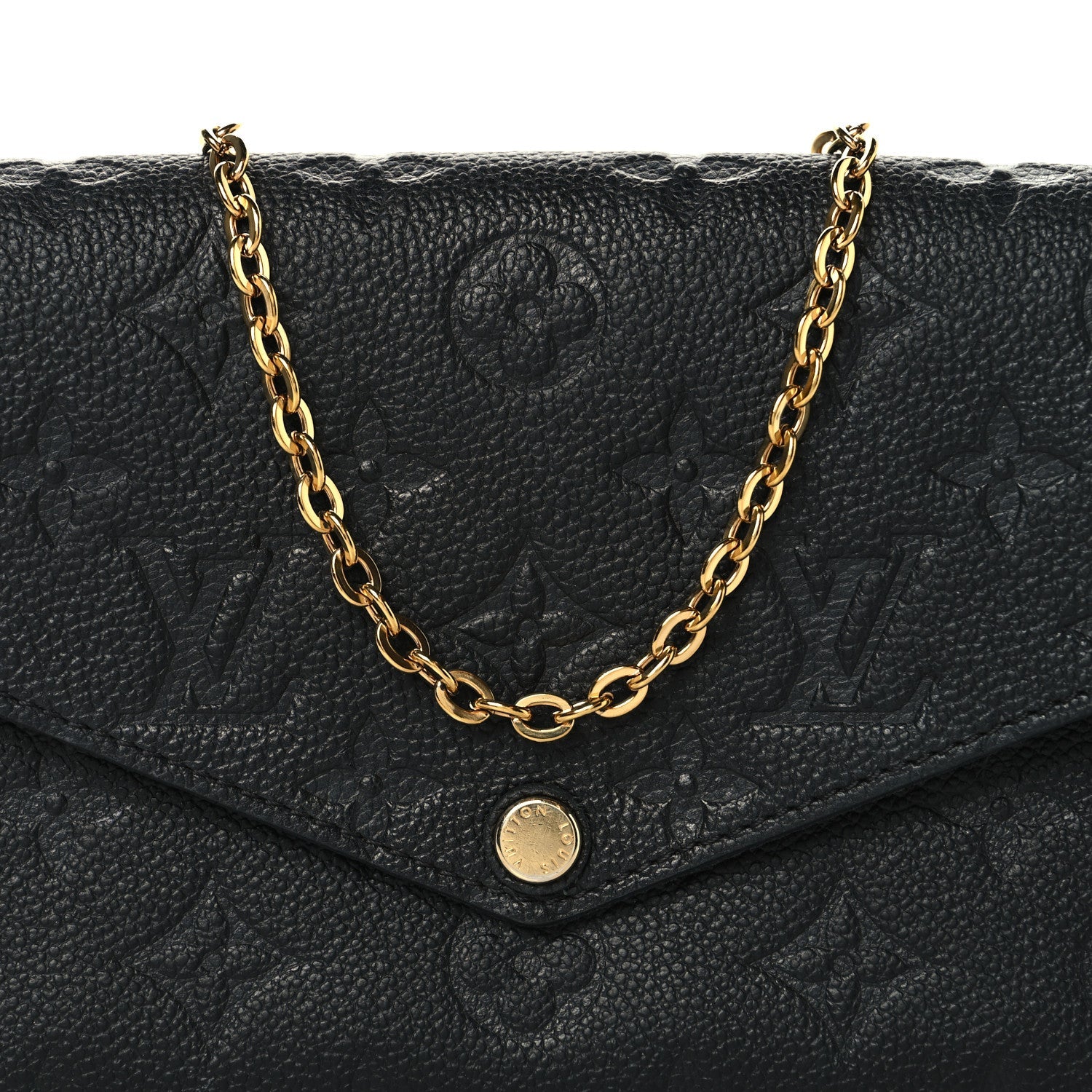 Empreinte Pochette Felicie Chain Wallet Black