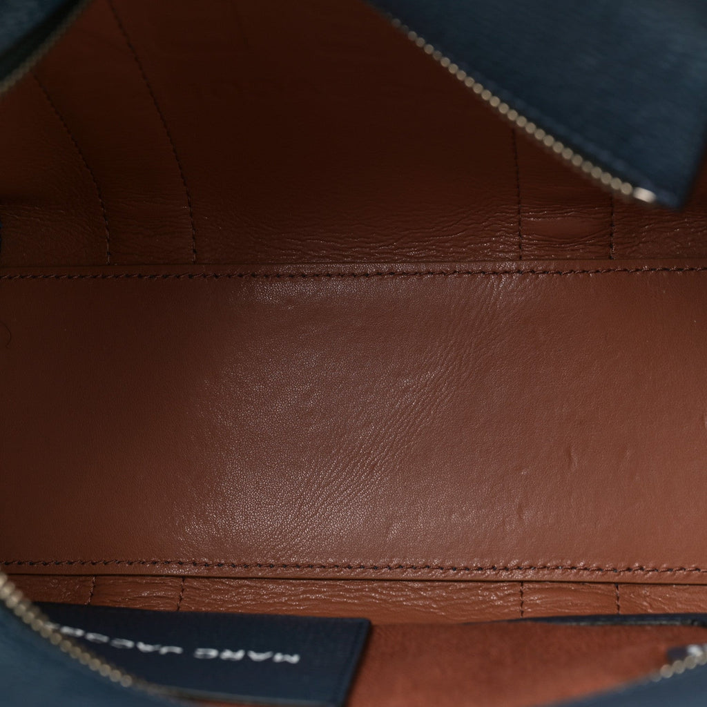 Grained Calfskin Small The Tote Bag Blue Sea