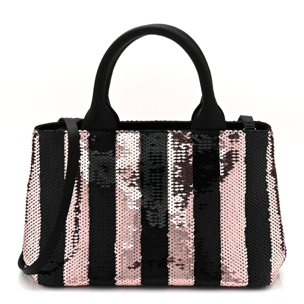 Sequin Broccato Tote Black Cipria