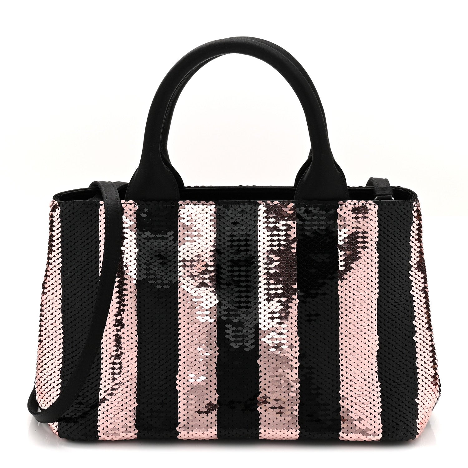 Sequin Broccato Tote Black Cipria