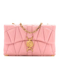 Lambskin Quilted Mini Kleio Crossbody Bag Light Pink