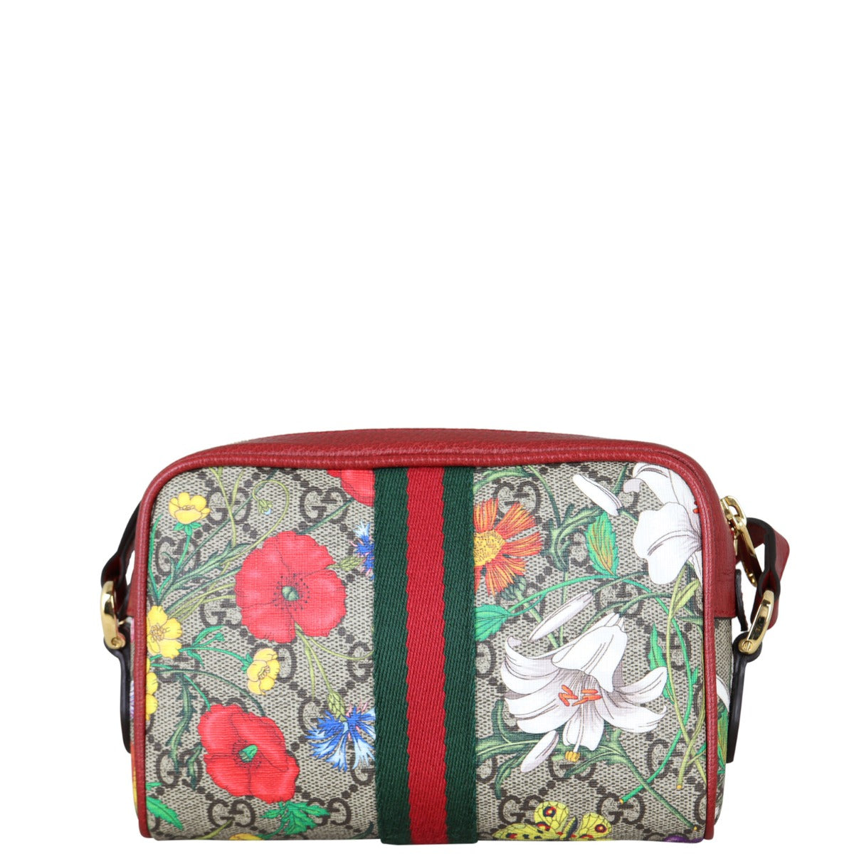 Gucci GG Supreme Ophidia Flora Mini Shoulder Bag
