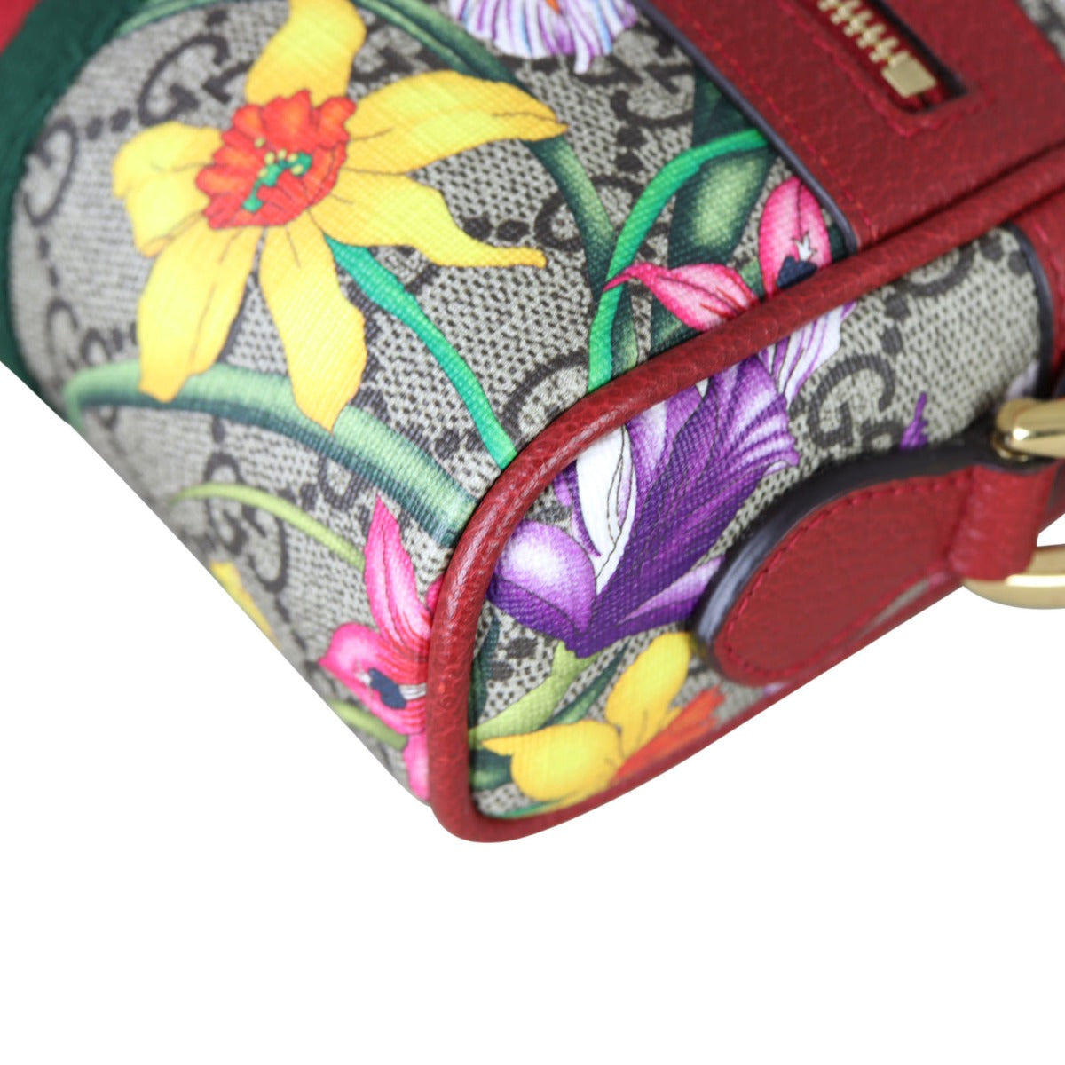 Gucci GG Supreme Ophidia Flora Mini Shoulder Bag