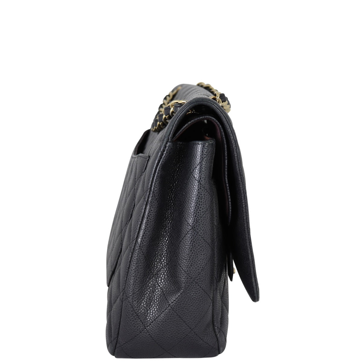 Chanel Classic Double Flap Maxi | Black Quilted Caviar