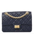 Aged Calfskin Quilted 2.55 Reissue Mini Flap Navy