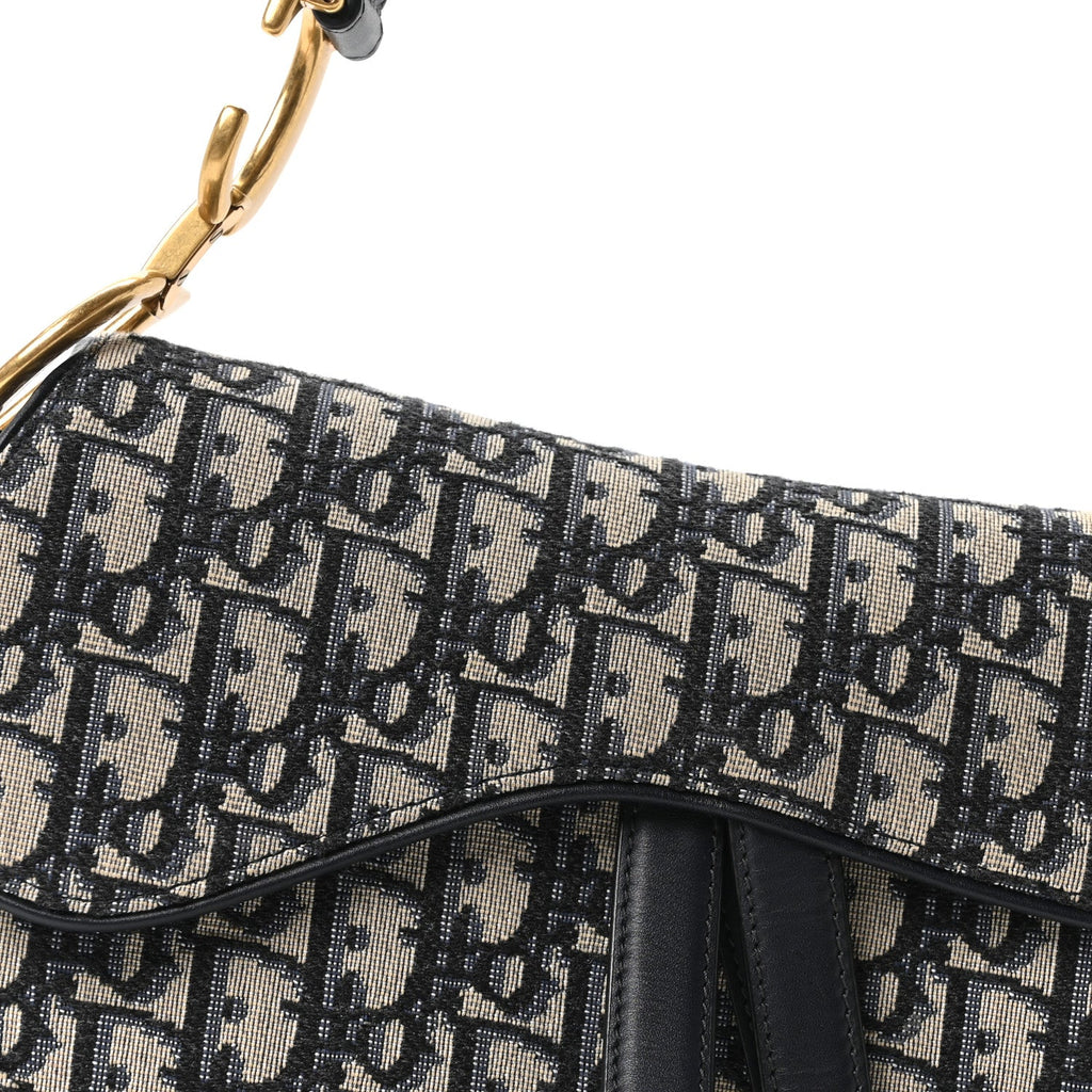 Oblique Saddle Bag Blue