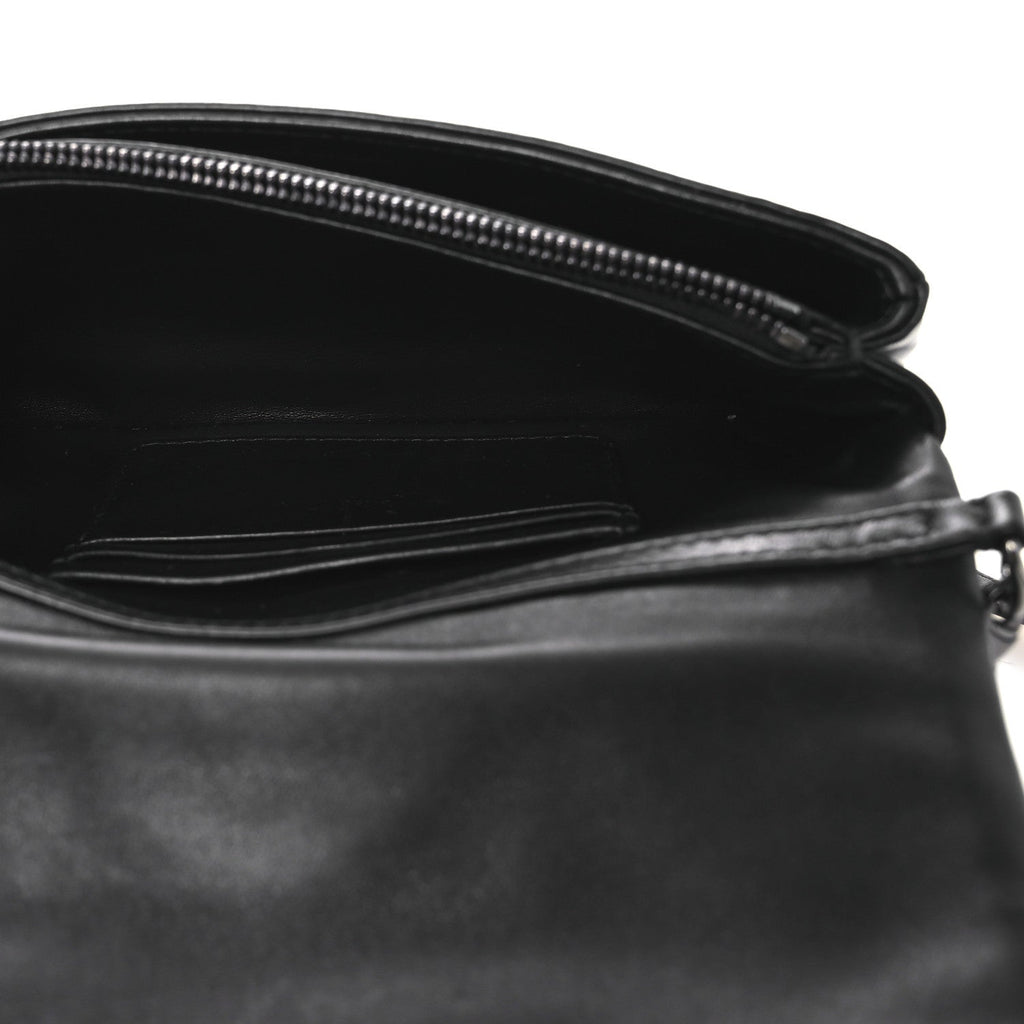Calfskin Macrocannage Mini Caro Bag Black